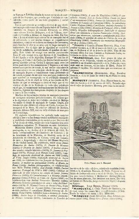 LAMINA ESPASA 17607: Notre Dame de Paris por Marquet