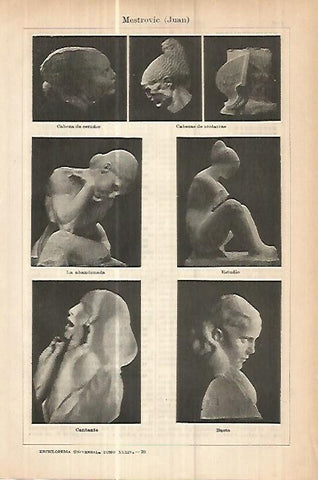 LAMINA ESPASA 17877: Esculturas de J. Mestrovic
