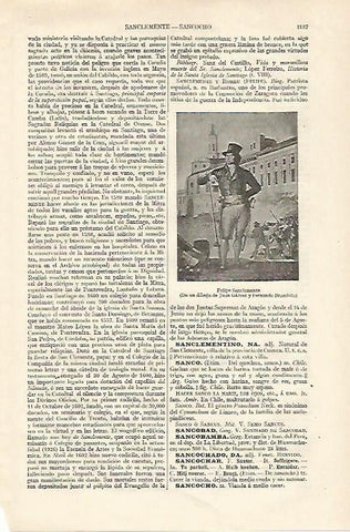 LAMINA ESPASA 18408: Felipe Sanclemente dibujo de J. Galvez