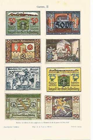 LAMINA ESPASA Alemania 495: Billetes de Alemania desde 1918