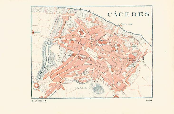 LAMINA ESPASA 14624: Plano de Caceres
