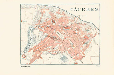 LAMINA ESPASA 14624: Plano de Caceres