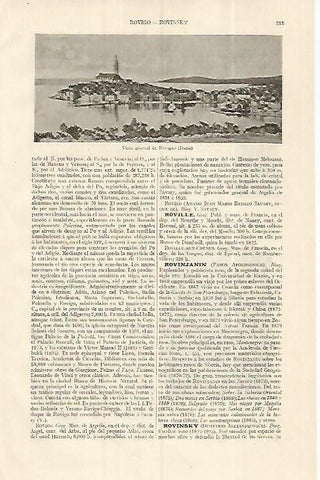 LAMINA ESPASA 19293: Vista de Rovigno.Italia