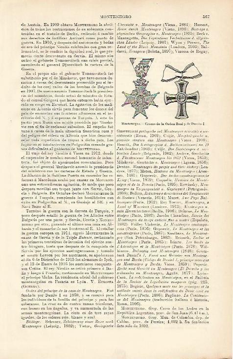 LAMINA ESPASA 8637: Cruces de la Orden Real y de Danilo I de Montenegro
