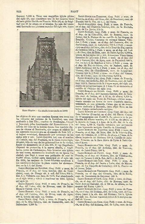 LAMINA ESPASA 17220: Abadia de Saint Riquier