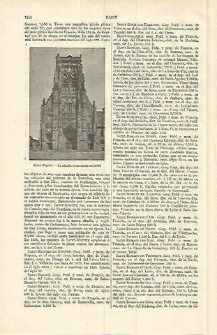 LAMINA ESPASA 17220: Abadia de Saint Riquier