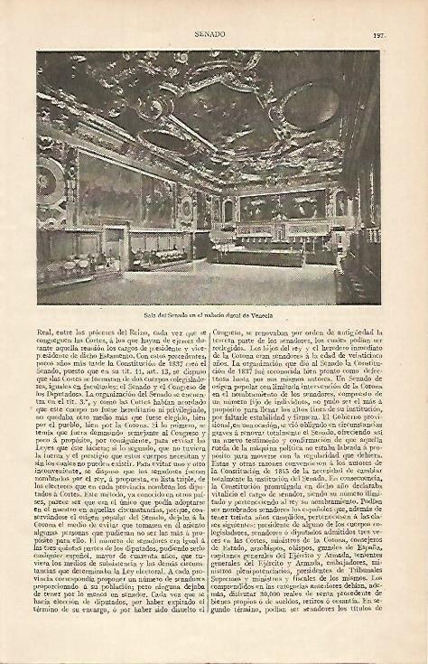 LAMINA ESPASA 621: Sala del Senado del Palacio Ducal de Venecia