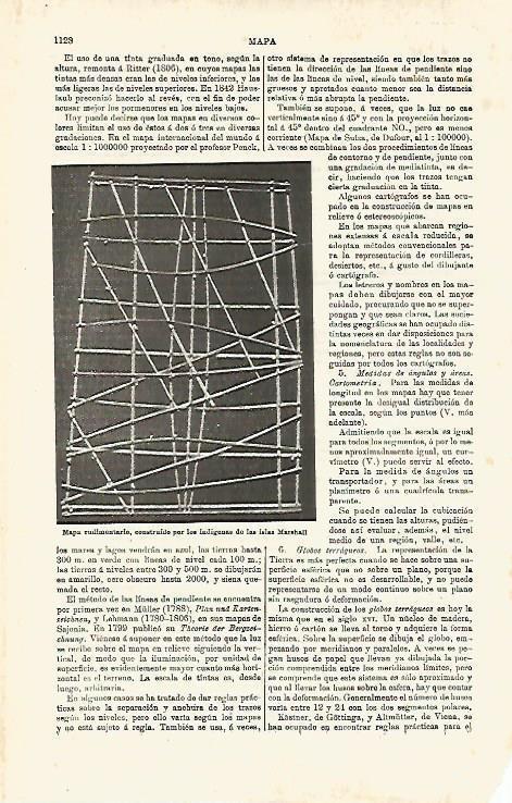 LAMINA ESPASA 18689: Mapa hecho en las islas Marshall