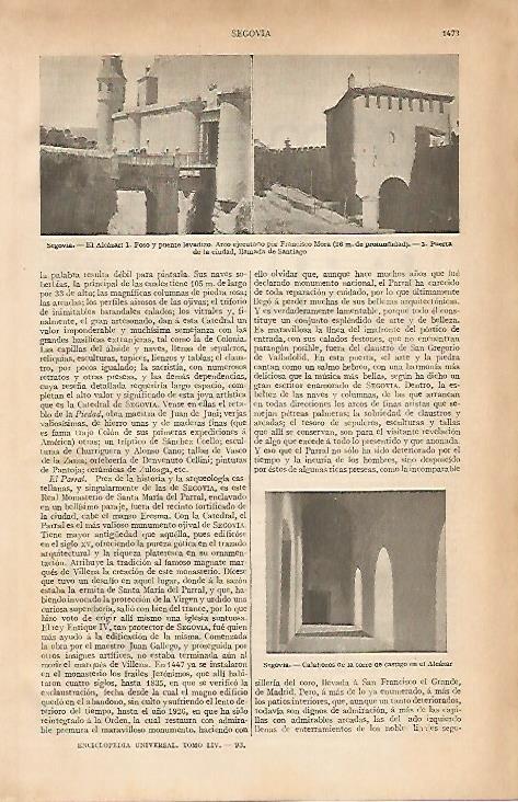 LAMINA ESPASA 19679: El Alcazar de Segovia