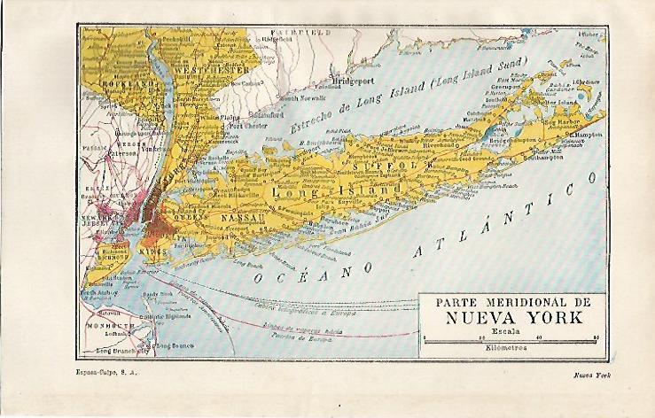 LAMINA ESPASA 20325: Parte meridional de Nueva York