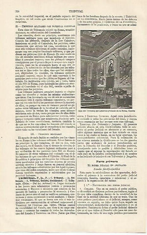 LAMINA ESPASA 20398: Sala del Tribunal de Comercio en Oporto