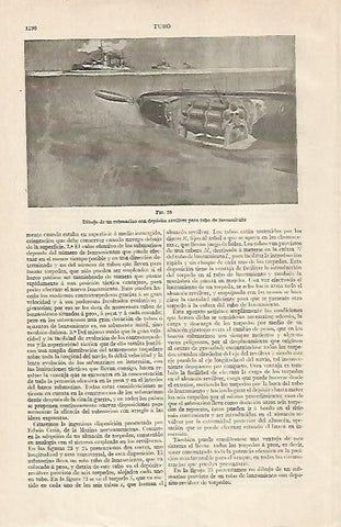 LAMINA ESPASA 20563: Submarino con deposito revolver