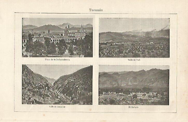LAMINA ESPASA 20567: Vistas de Tucuman Argentina