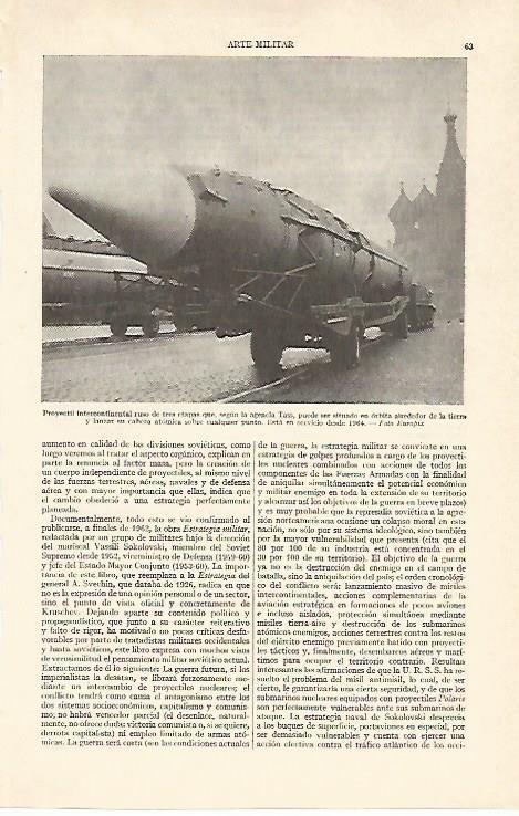 LAMINA ESPASA 20773: Proyectil ruso de tres etapas