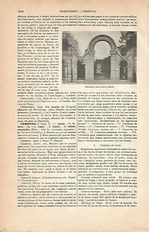 LAMINA ESPASA 2935: Cementerio para perros en Paris