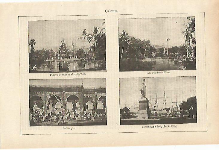 LAMINA ESPASA 14705: Lugares de Calcuta India
