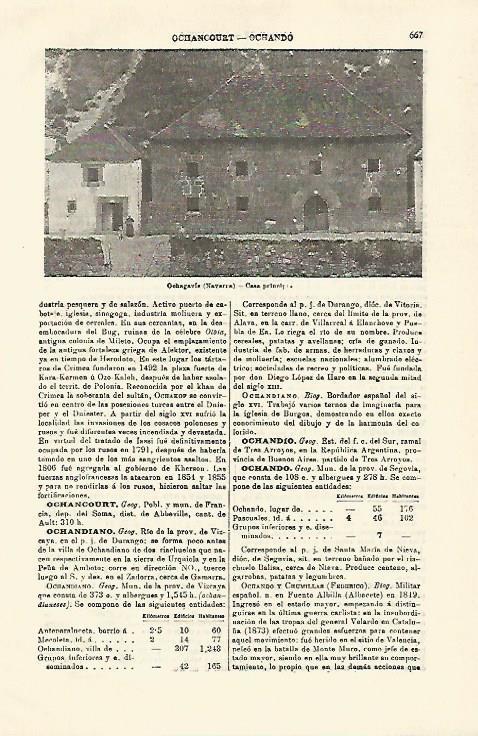 LAMINA ESPASA 21310: Casa en Ochagavia Navarra