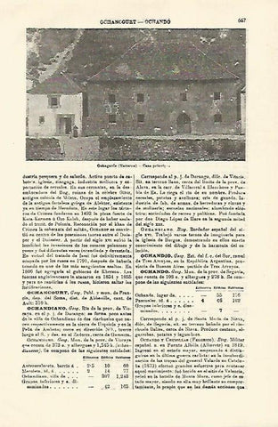 LAMINA ESPASA 21310: Casa en Ochagavia Navarra