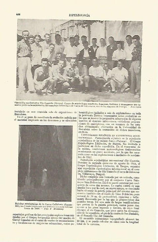 LAMINA ESPASA 21634: Grupo espeleologico Ojo Guareña de Burgos