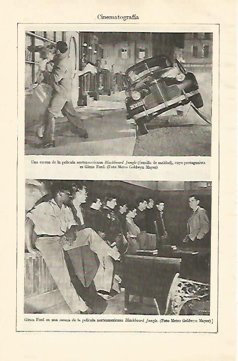 LAMINA ESPASA 21960: Escena de Blackboard Jungle de Glenn Ford