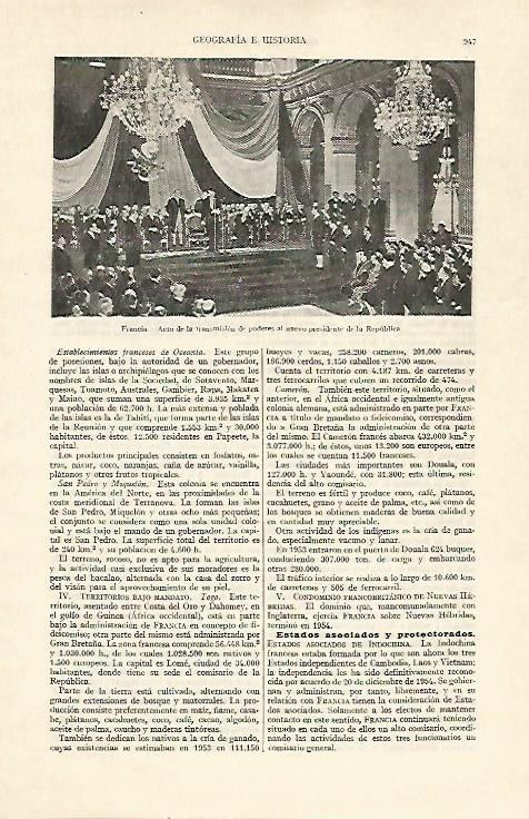 LAMINA ESPASA 22080: Trasmision de poderes al nuevo presidente de Francia