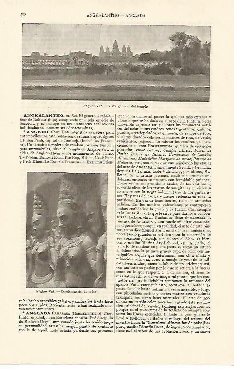 LAMINA ESPASA 10870: Templo de Angkor-Vat Camboya
