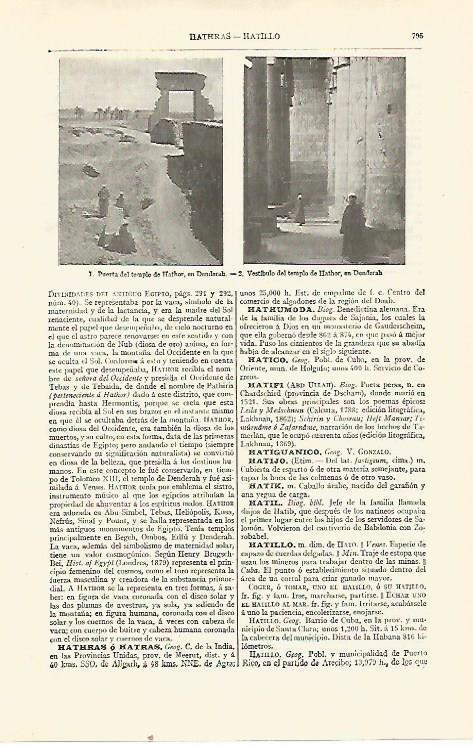 LAMINA ESPASA 21589: Templo de Hathor en Dendera Egipto
