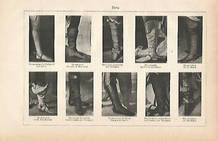 LAMINA ESPASA 11733: Tipos de bota
