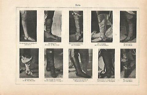LAMINA ESPASA 11733: Tipos de bota