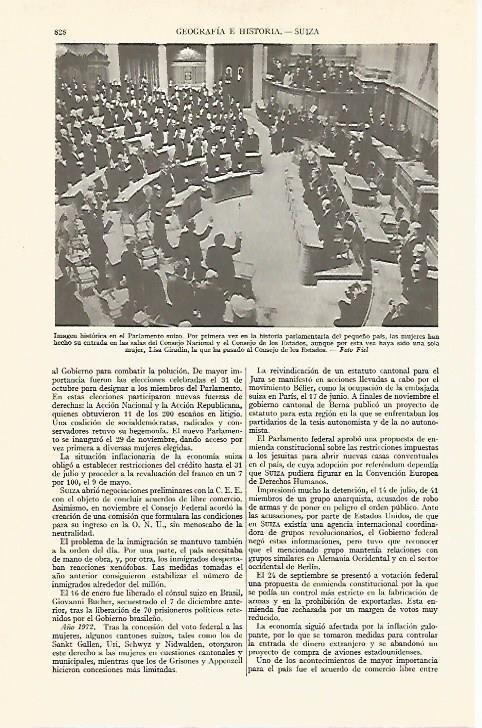 LAMINA ESPASA 13448: Parlamento de Suiza