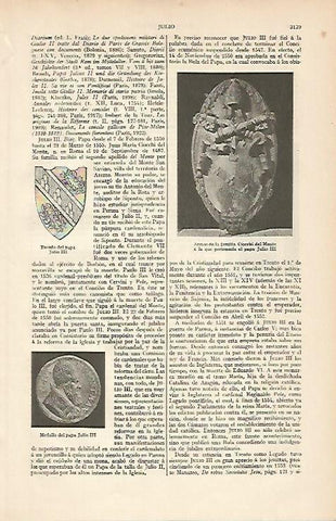 LAMINA ESPASA 6308: Armas de la familia Ciocchi del Monte