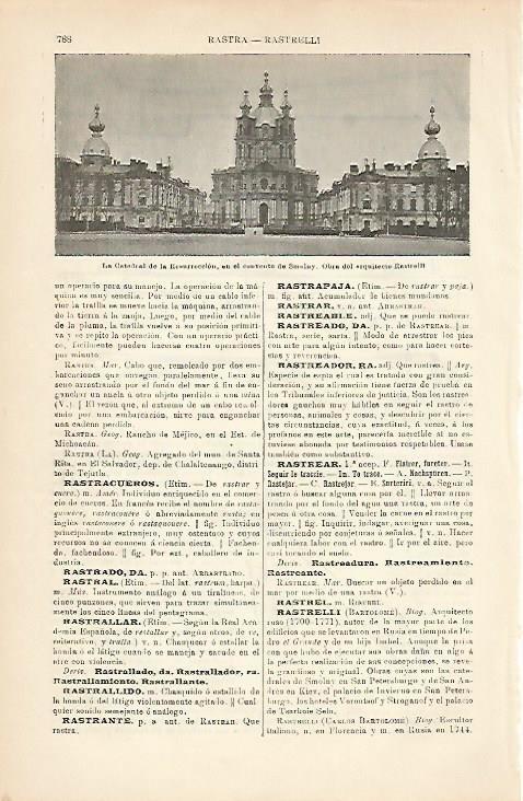 LAMINA ESPASA 5068: Catedral de la Resurreccion en el Convento de Smolny Rusia