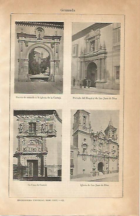 LAMINA ESPASA 2179: Puertas de Granada