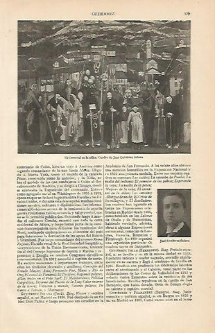 LAMINA ESPASA 481: El Carnaval de la Aldea de Jose Gutierrez Solana
