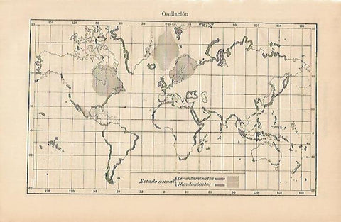 LAMINA ESPASA 4986: Mapa mundial de oscilacion