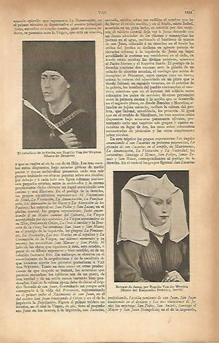 LAMINA ESPASA 4849: El caballero de la flecha por Van der Weyden