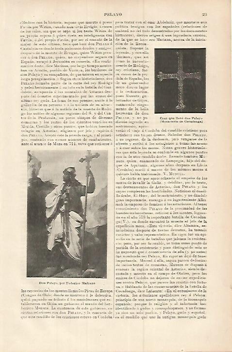 LAMINA ESPASA 17931: Don Pelayo por Madrazo
