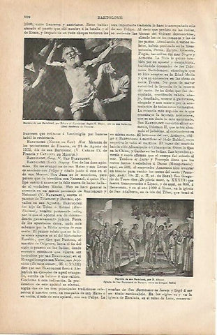LAMINA ESPASA 9799: Martirio de San Bartolome por  El Españoleto