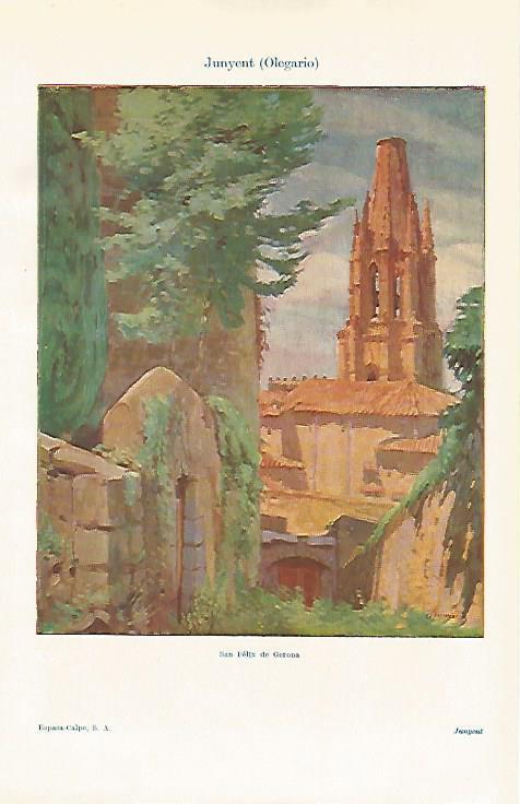 LAMINA ESPASA 21124: San Feliz de Girona por O. Junyent
