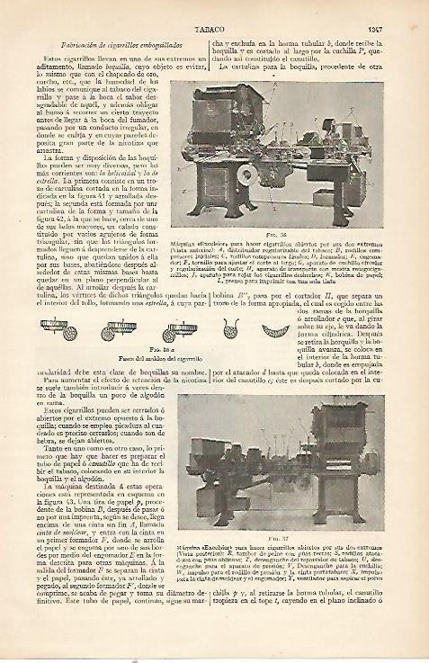 LAMINA ESPASA 22635: Maquina Excelsior para tabaco