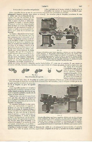 LAMINA ESPASA 22635: Maquina Excelsior para tabaco