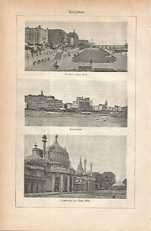 LAMINA ESPASA 11642: Panoramicas de Brighton Inglaterra