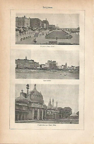 LAMINA ESPASA 11642: Panoramicas de Brighton Inglaterra