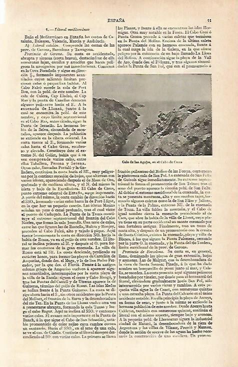 LAMINA ESPASA 15514: Cala de las Agujas Girona
