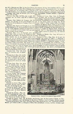 LAMINA ESPASA 23311: Iglesia de Santa Eulalia en Paredes de Nava