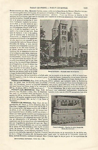 LAMINA ESPASA 23633: Iglesia de Paray le Monial