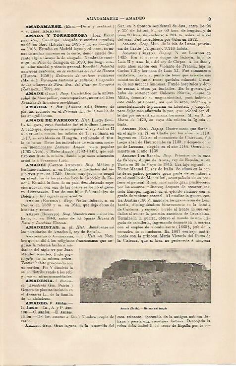 LAMINA ESPASA 23640: Ruinas del templo de Amada en Nubia