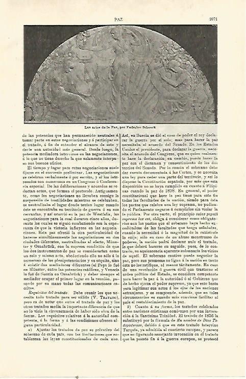 LAMINA ESPASA 23870: Las artes de la paz por F. Schenck