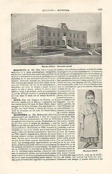 LAMINA ESPASA 24146: Manicomio de Mixcoac en Mexico