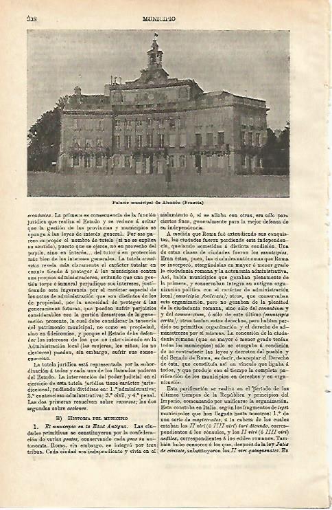 LAMINA ESPASA 24499: Palacio municipal de Alenzon en Francia